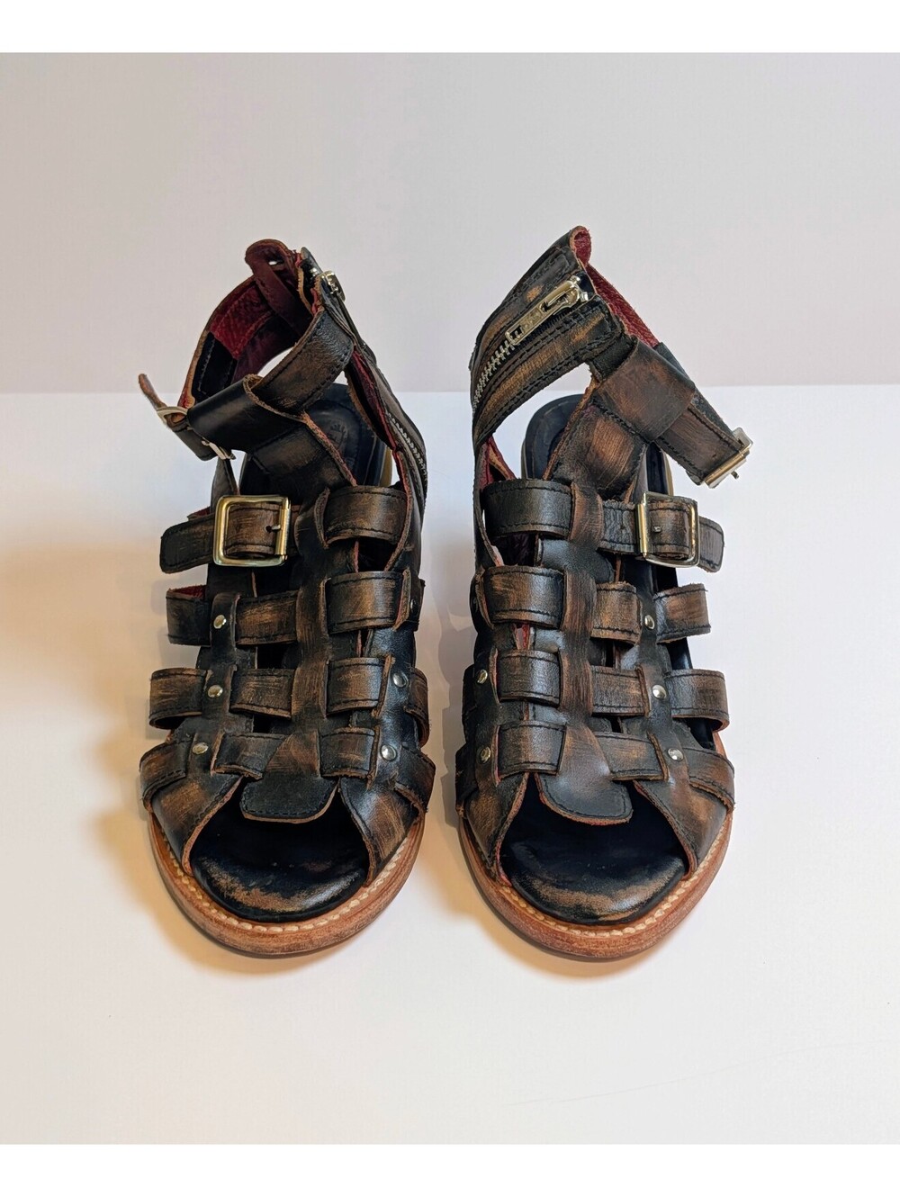 Freebird by Steven Gladiator Sandals Size 10 Brown and Black